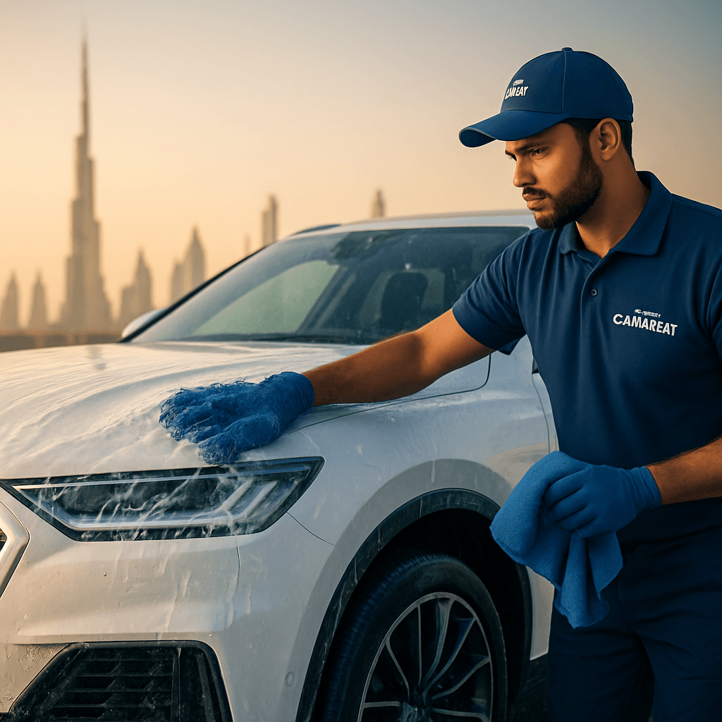 Professional car wash services in Dubai by Pure Touch