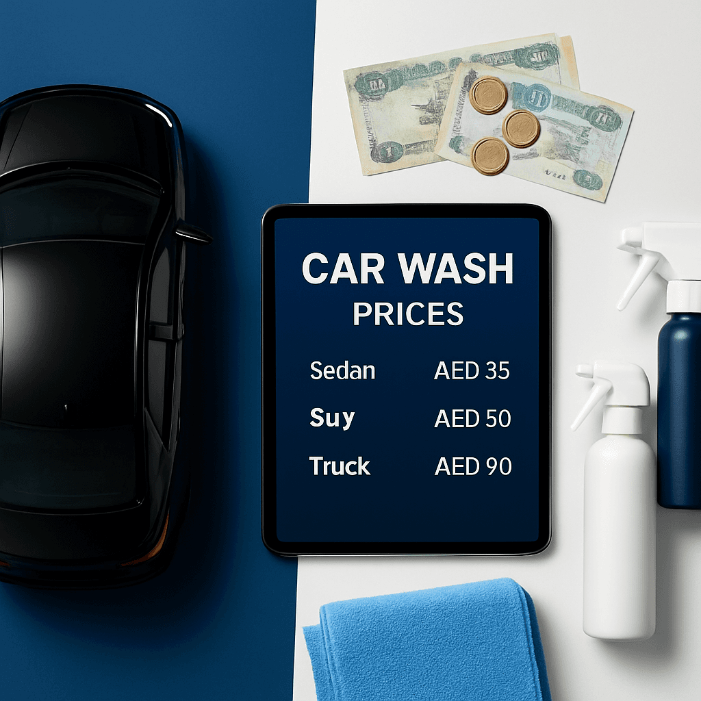 Car wash prices in Dubai 2026 price list