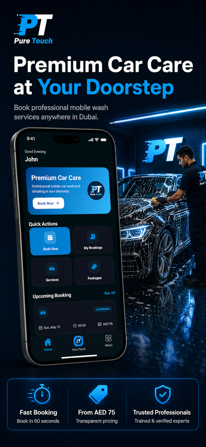 Pure Touch app screen - Pure Touch iOS App